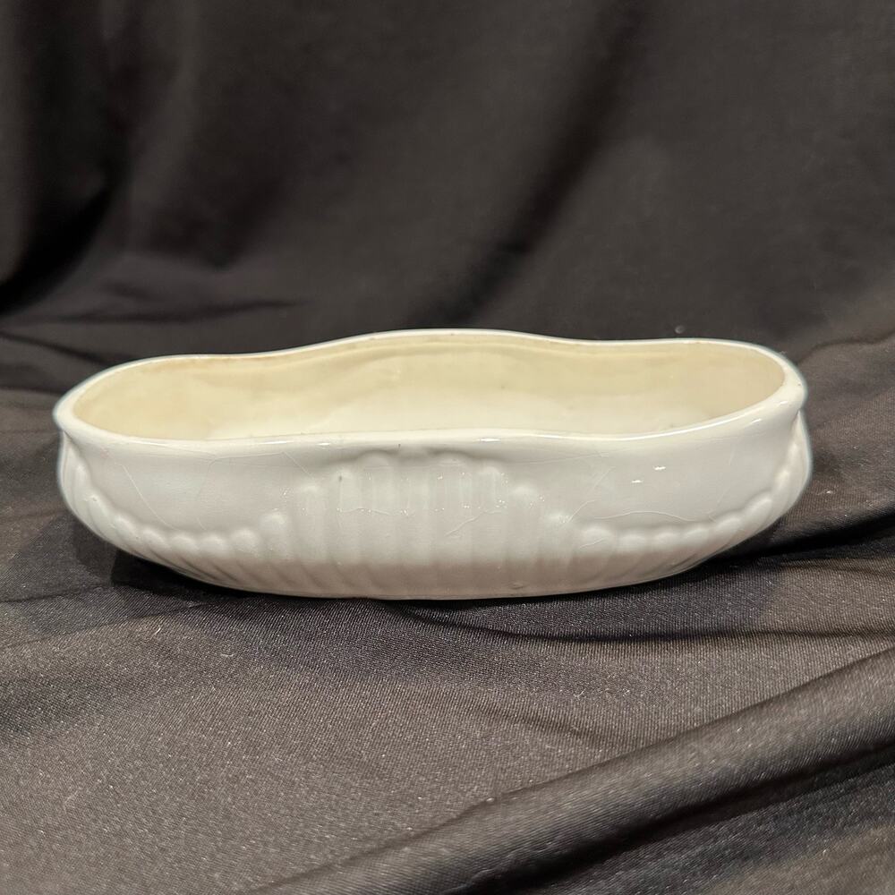 Vintage Planter Console Bowl Pottery Oval